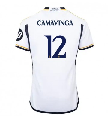 Real Madrid Eduardo Camavinga #12 Hemmatröja 2023-24 Kortärmad